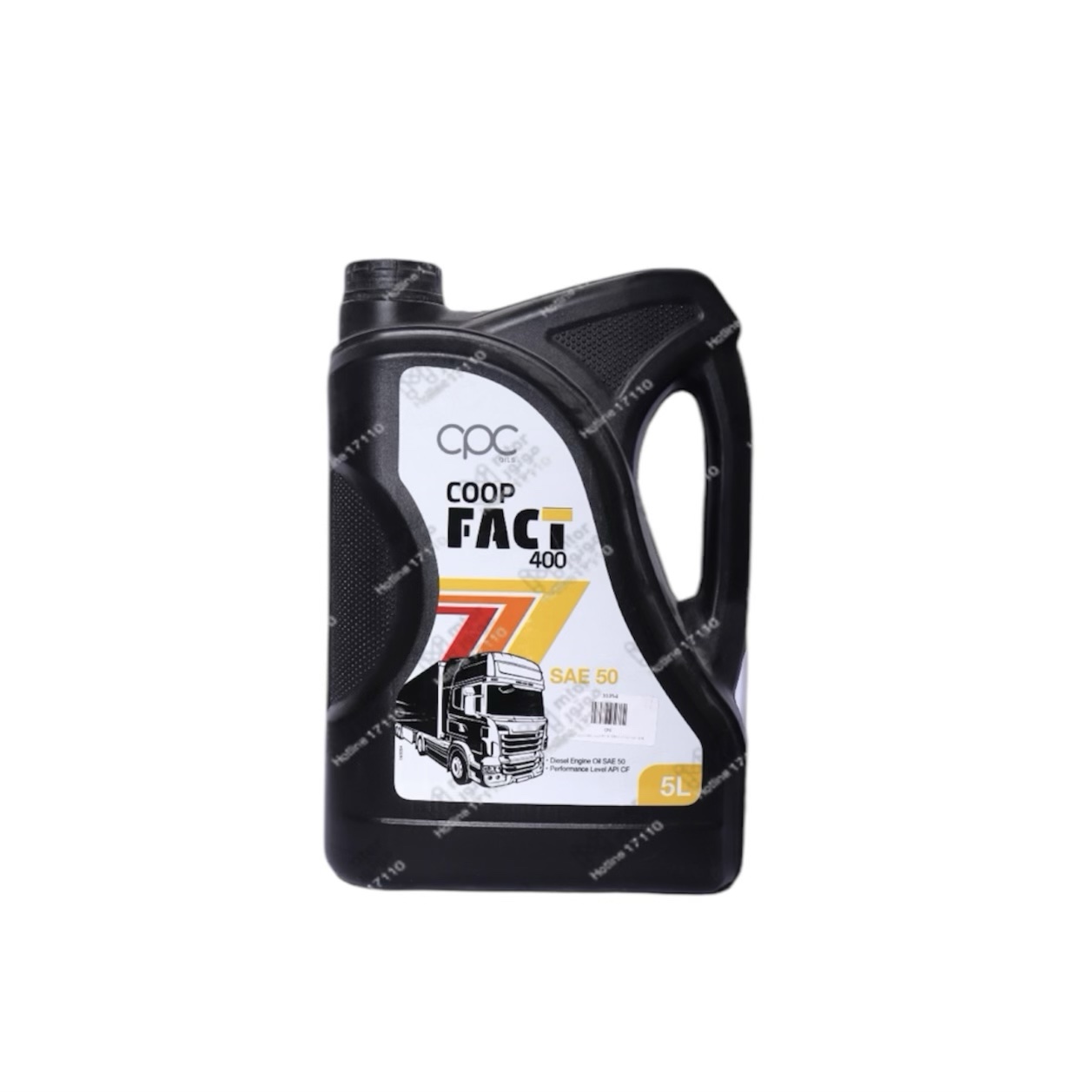 SAE 50 API CF COOP FACT 400 3000 زيت موتور
ديزيل 5لتر
CPC مصري