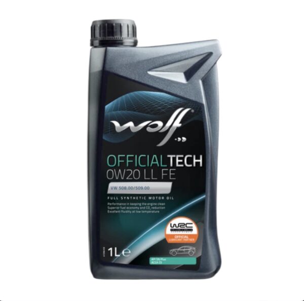 Wolf بلجيكي
‎  والف زيت موتور 1لتر  
OfficialTech 0W20 LL FE API SN PLUS
( غير متوفر )
