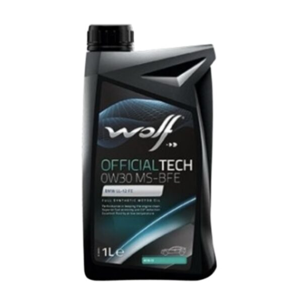 Wolf بلجيكي
‎  والف زيت موتور 1لتر  
OfficialTech 0W30 MS-BFE API SN