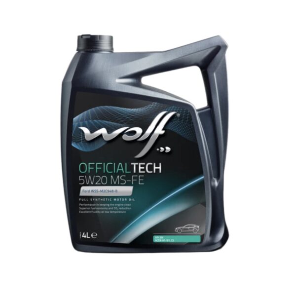 Wolf بلجيكي
OfficialTech 5W20 MS-FE API SN  والف زيت موتور 4لتر