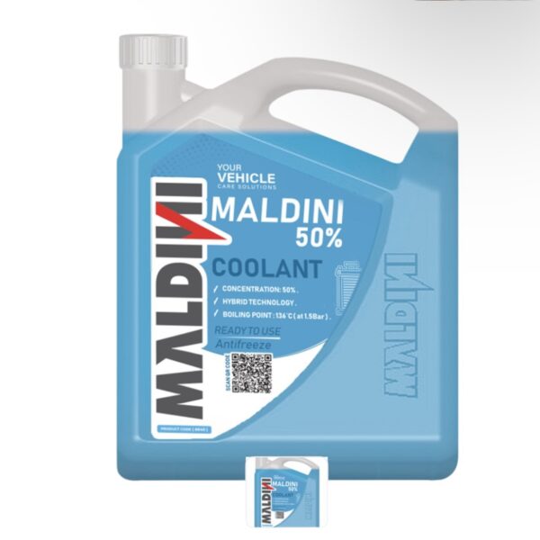 MALDINI مصري
‎تركيز %50 ‎مالديني مياه تبريد زرقاء 5لتر