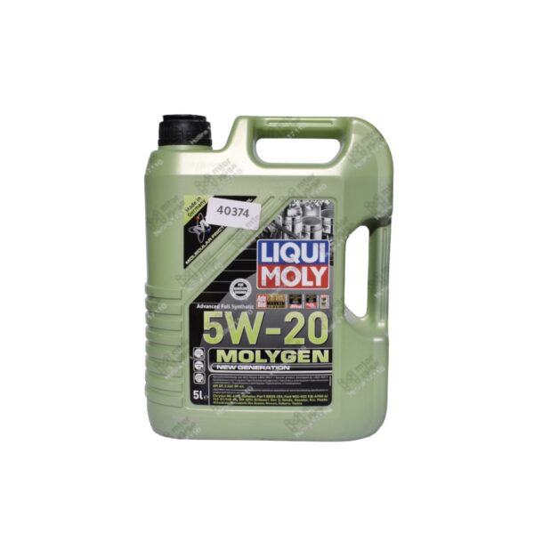 LIQUI MOLY الماني 
5W20 MOLYGEN NEW GENERATION 5W20 API SP 10000 زيت موتور 5لتر 
H*