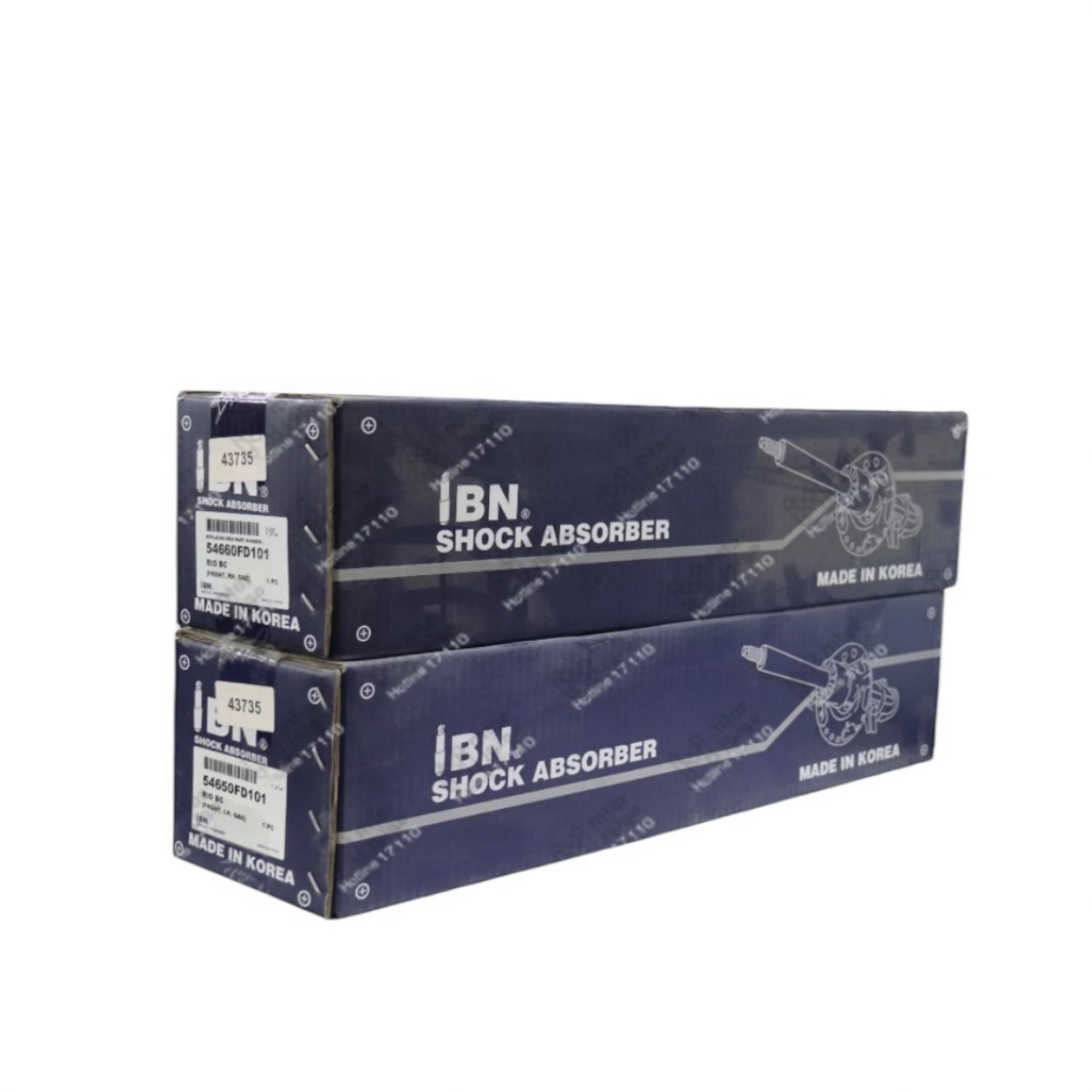 طقم مساعدين امامي غاز كيا ريو 2004
كوري IBN